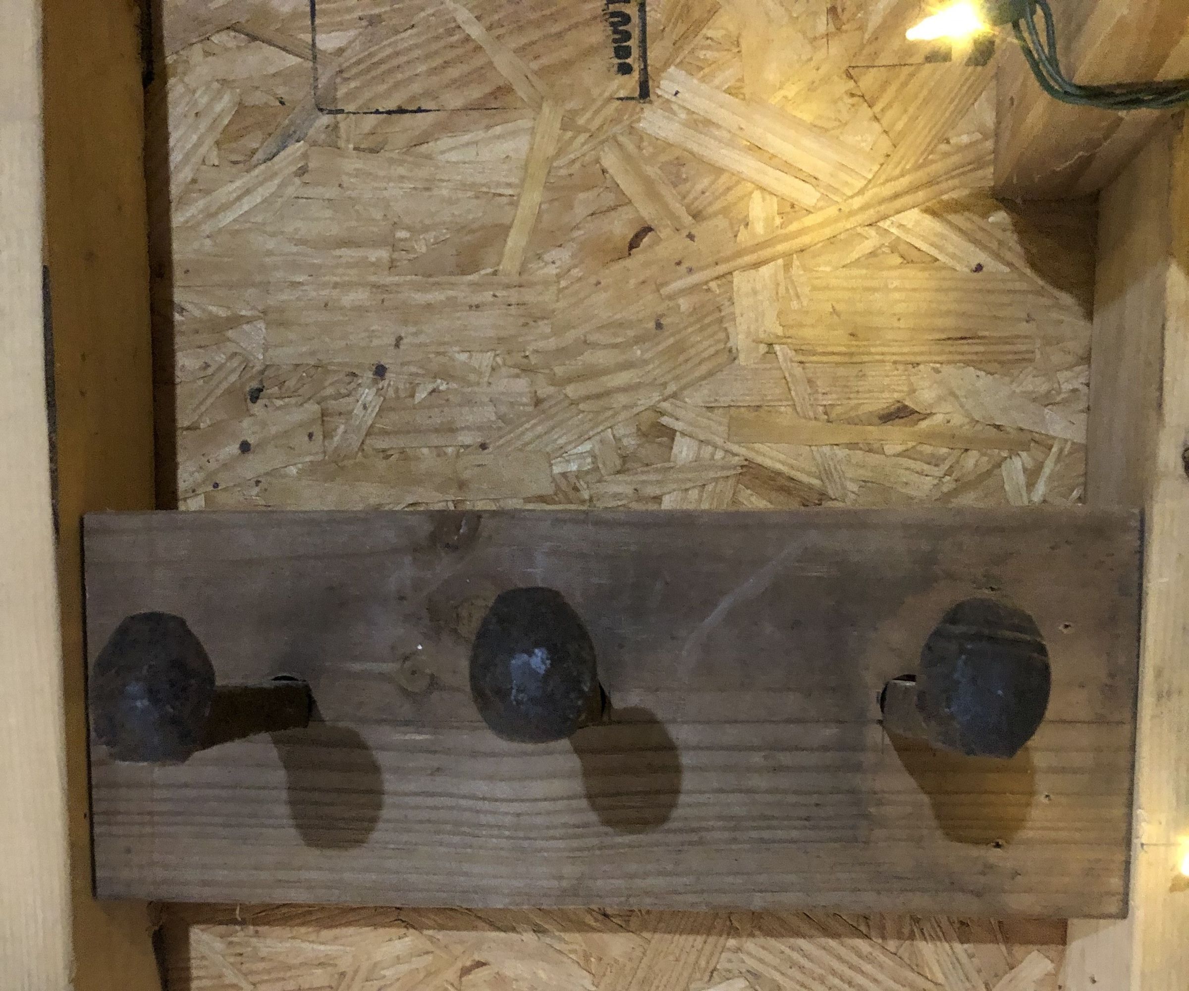 Rustic Railroad Spike Coat Rack