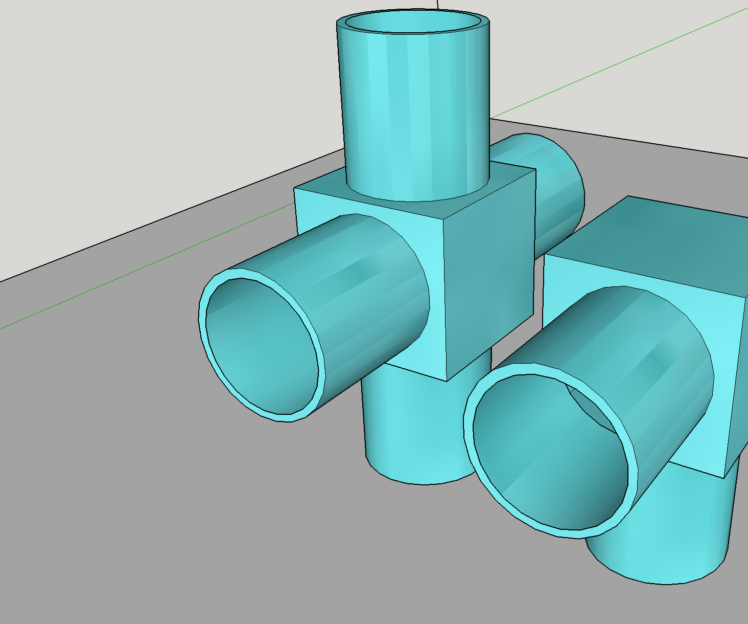 SketchUp: Straw Connector Instructable