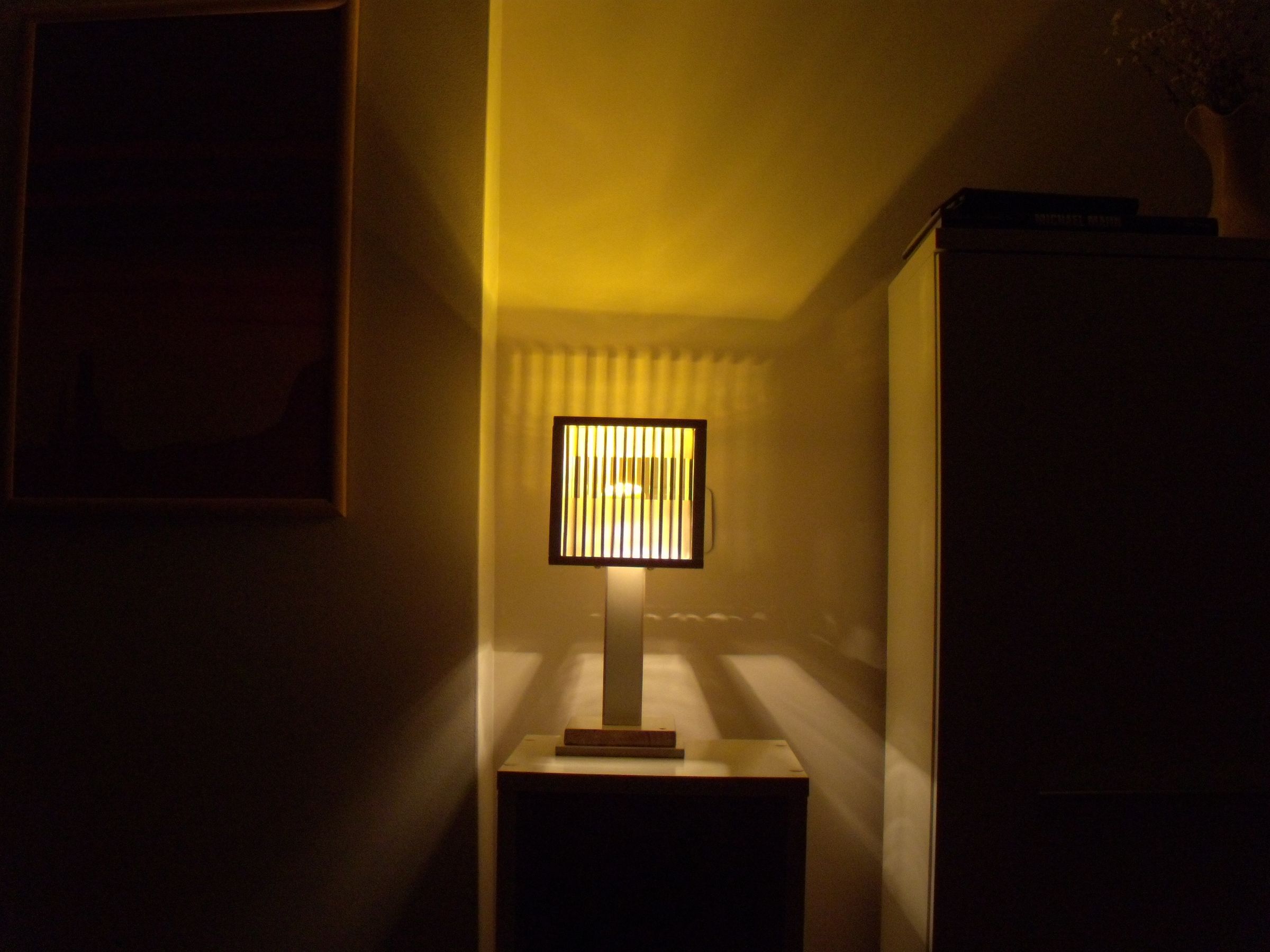 Wood Frame + Chopstick Lampshade