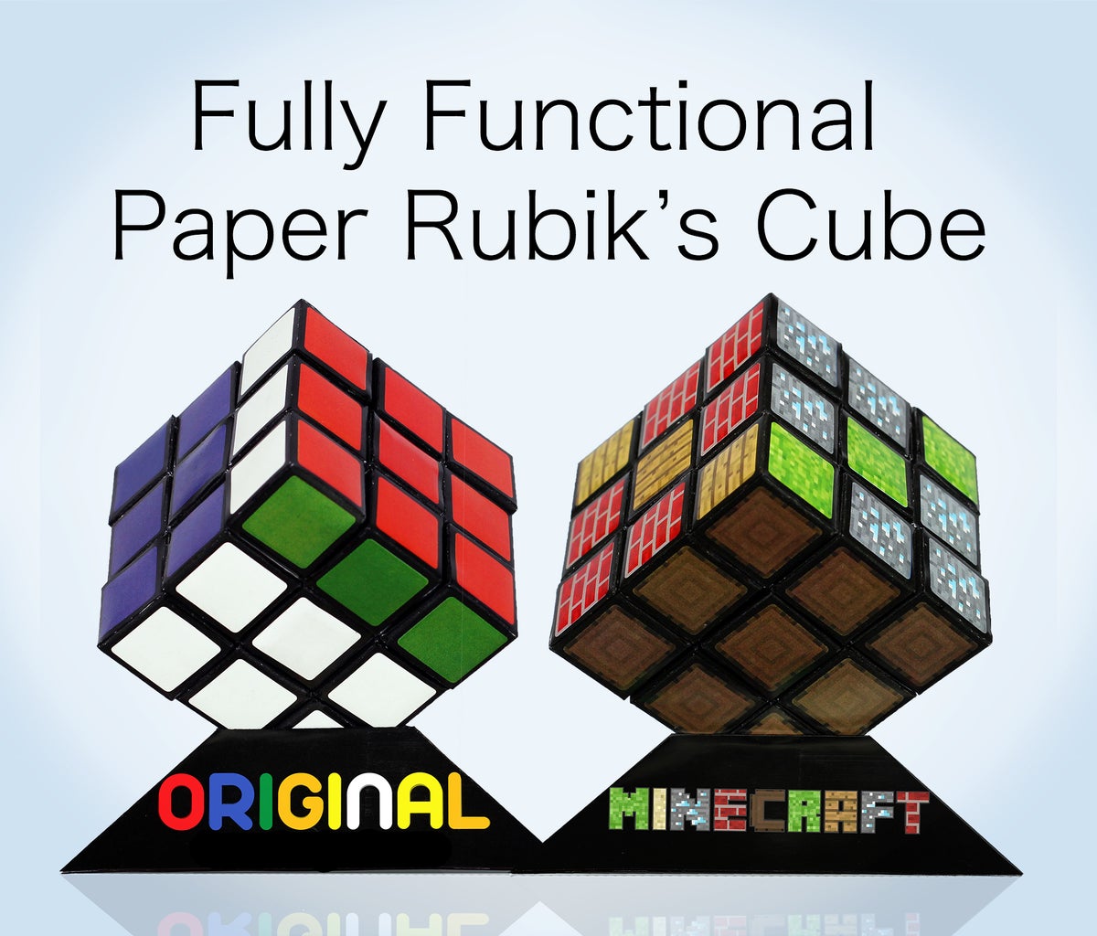 Functional Paper Rubik's Cube - Original & Minecraft : 11 Steps (with Pictures) - Instructables functional-paper-rubik-s-cube-original-minecraft-11-steps-with-pictures-instructables