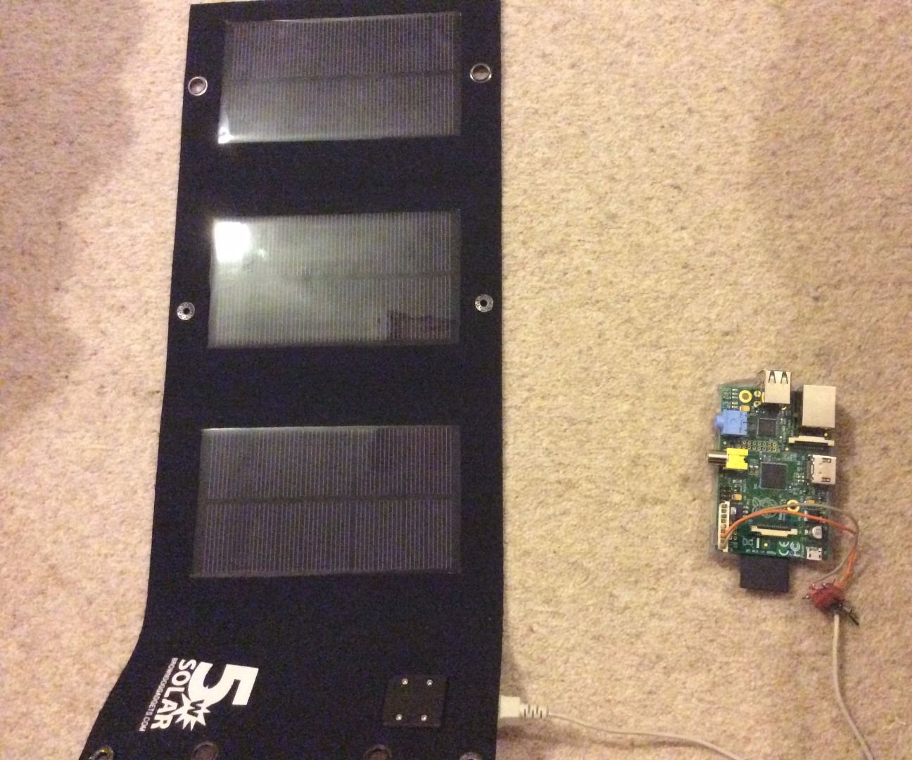 Powering a Raspberry Pi With a 5W Solar Panel