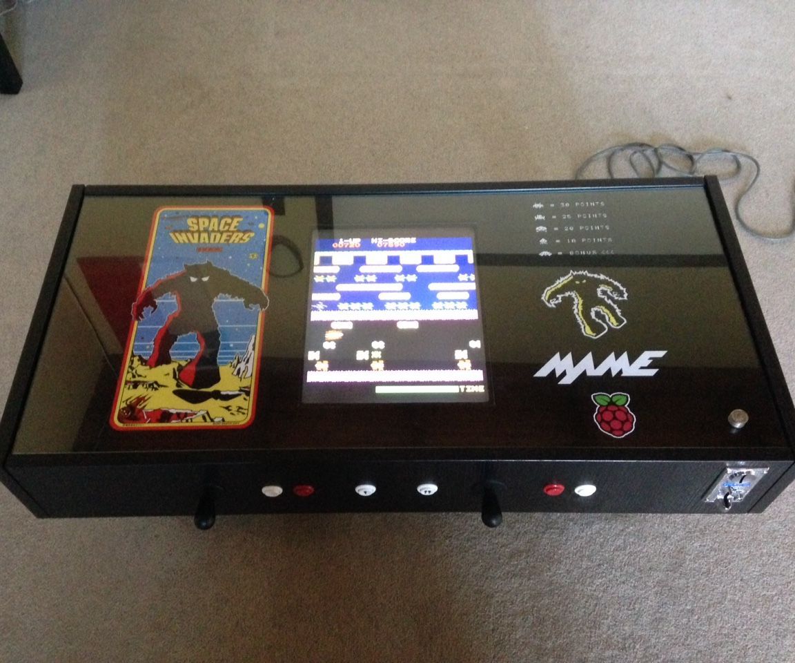 Raspberry Pi Coffee Table Arcade