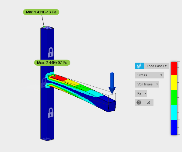 Simulation Study of a Cantilever Beam