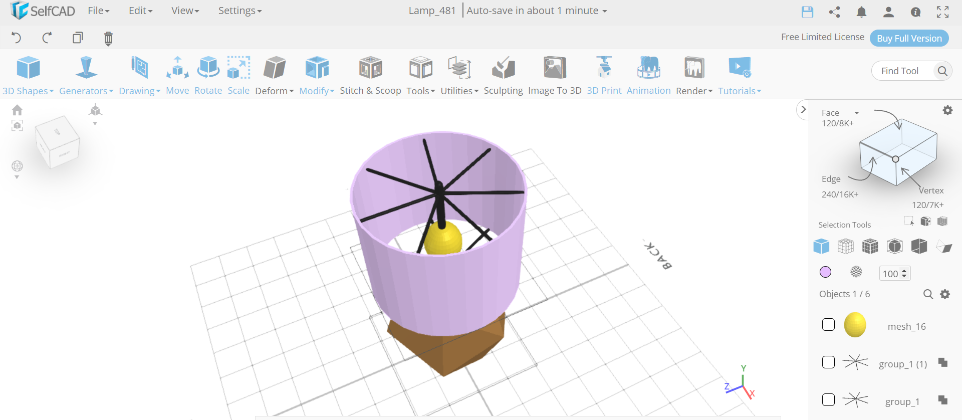 HOW TO CREATE a 3D LAMP USING 3D MODELING SOFTWARE : 8 Steps ...