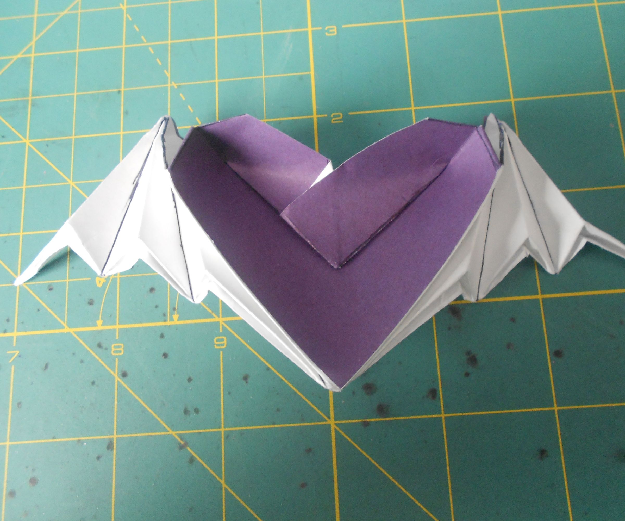 Origami Bat-Winged Heart