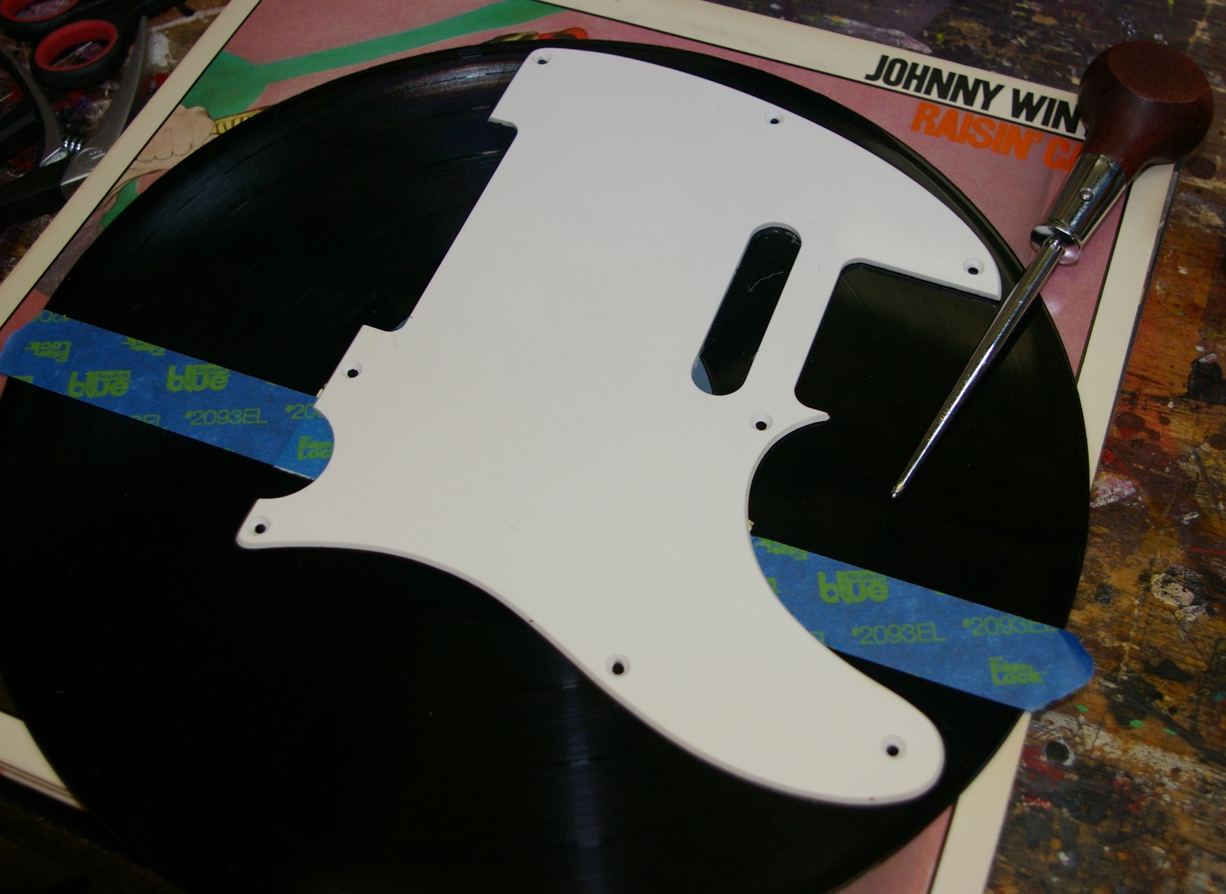 Vinyl Record Pickguard for Guitar 7 Steps (with Pictures) Instructables