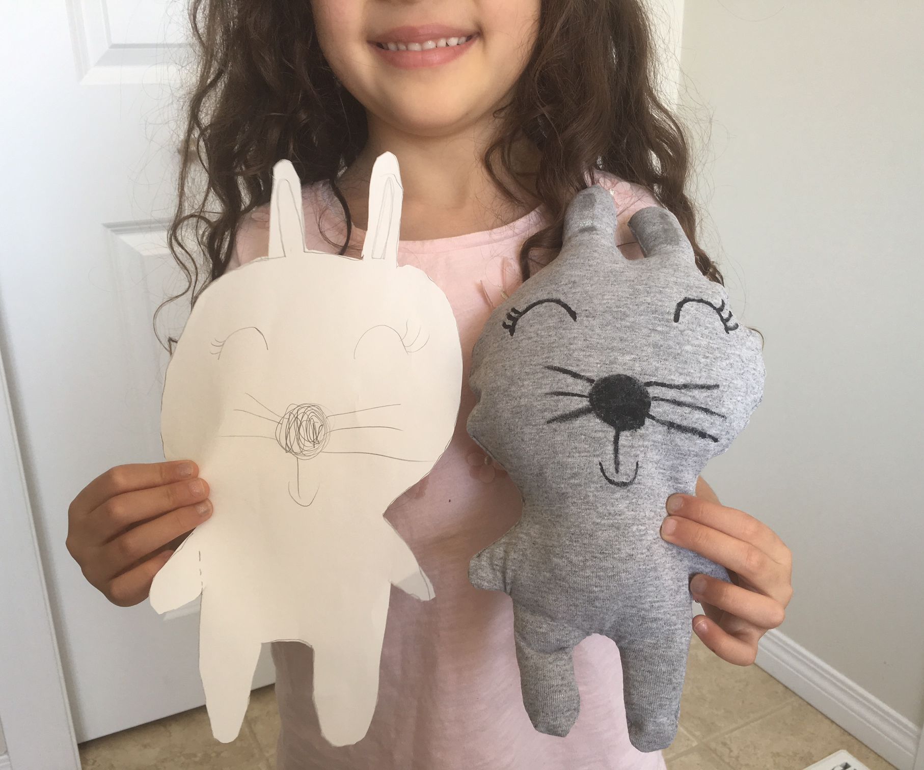 Stuffed Animal From a Kid's Drawing