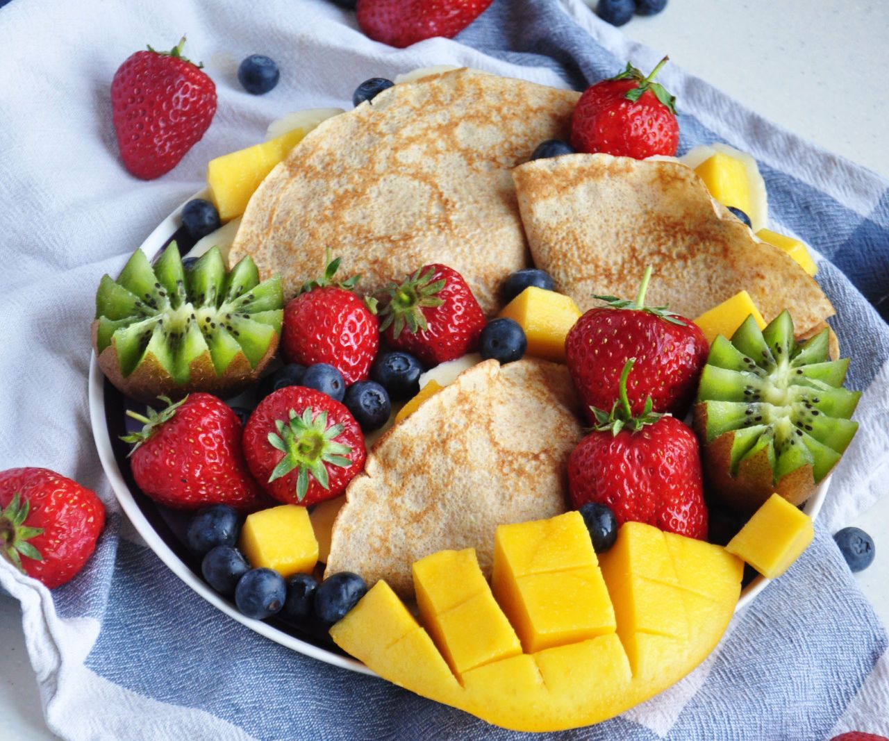 Easy and Healthy Spelt Crepes (4 Ingredients!)