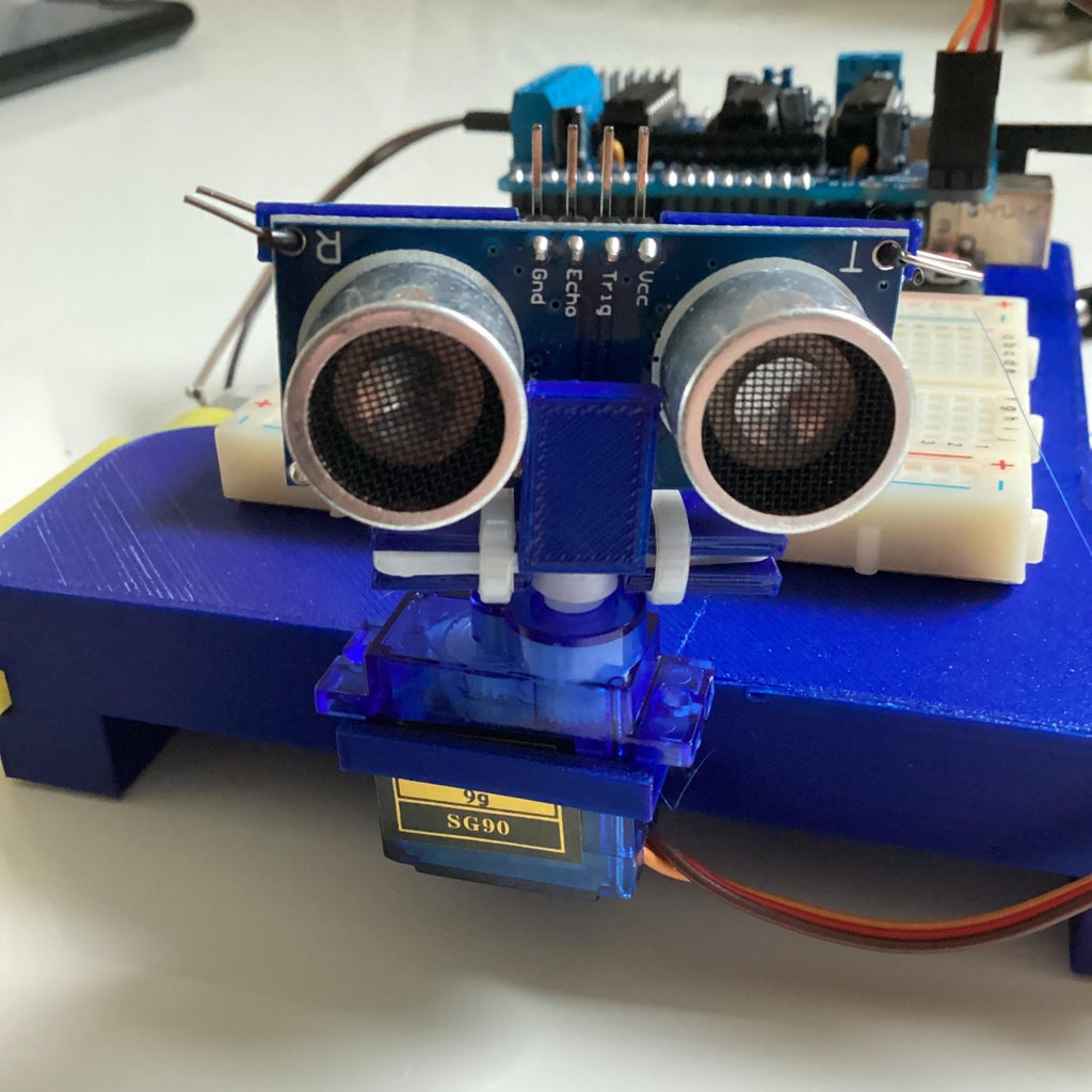 Arduino Ground Rover With Adafruit Motor Shield V1 and Servo Sonar ...