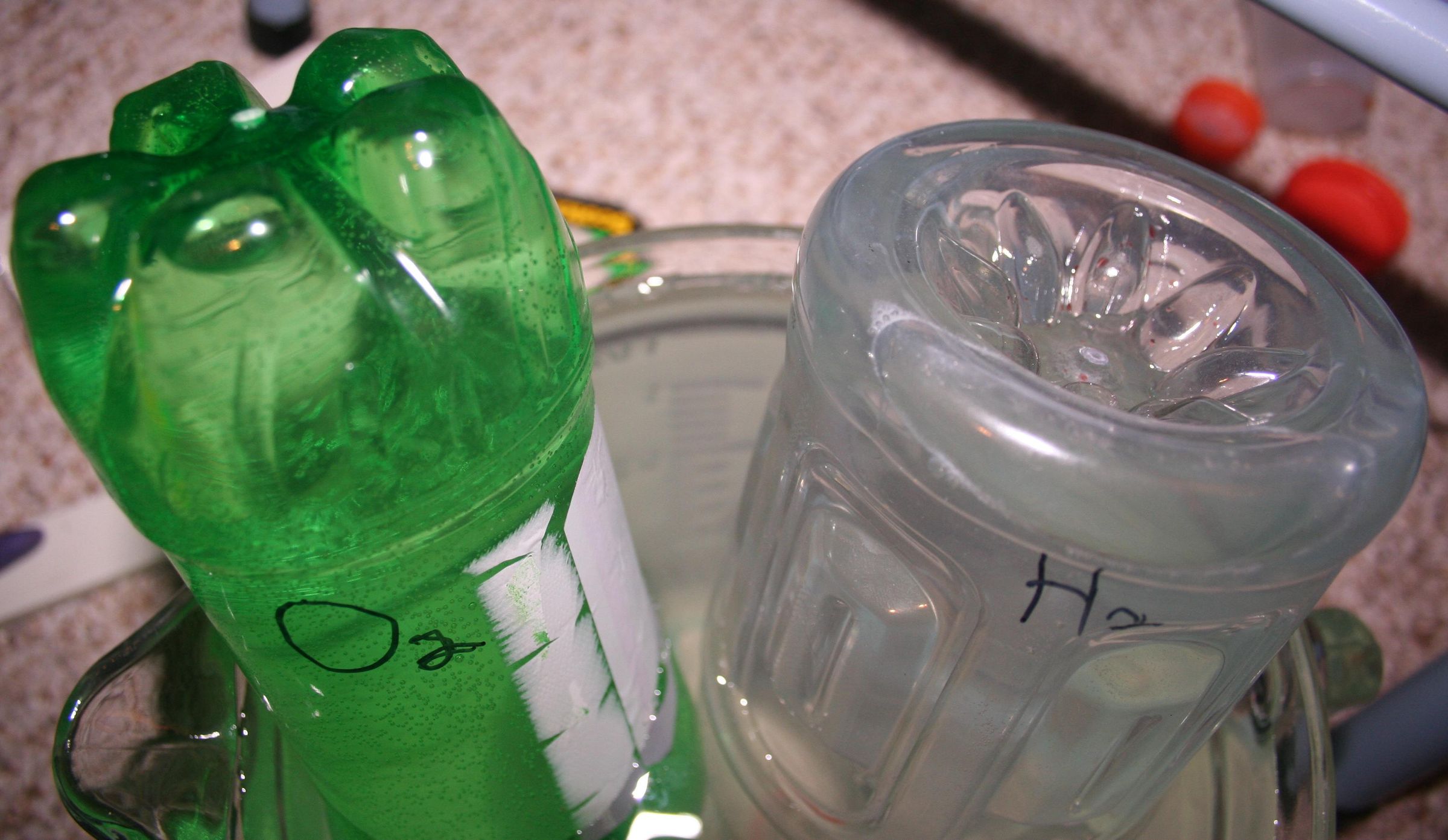 Collecting Hydrogen and Oxygen