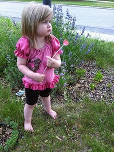 Ruffly Pink Applique Shirt