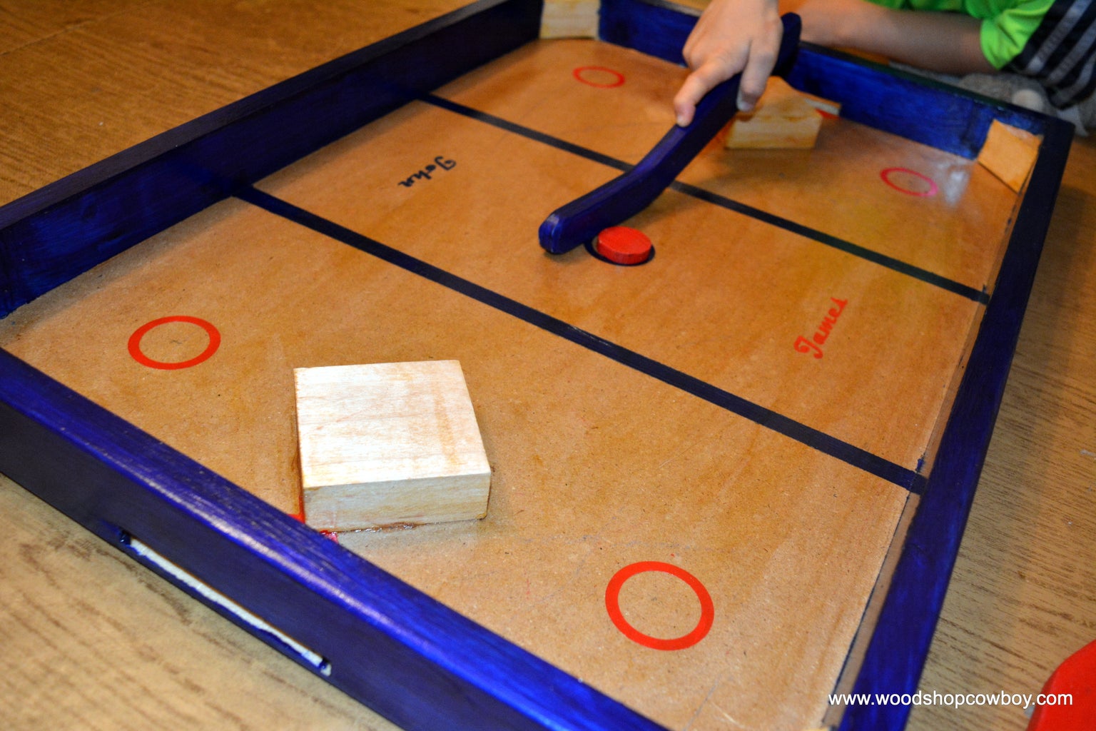 DIY Knock Hockey Game