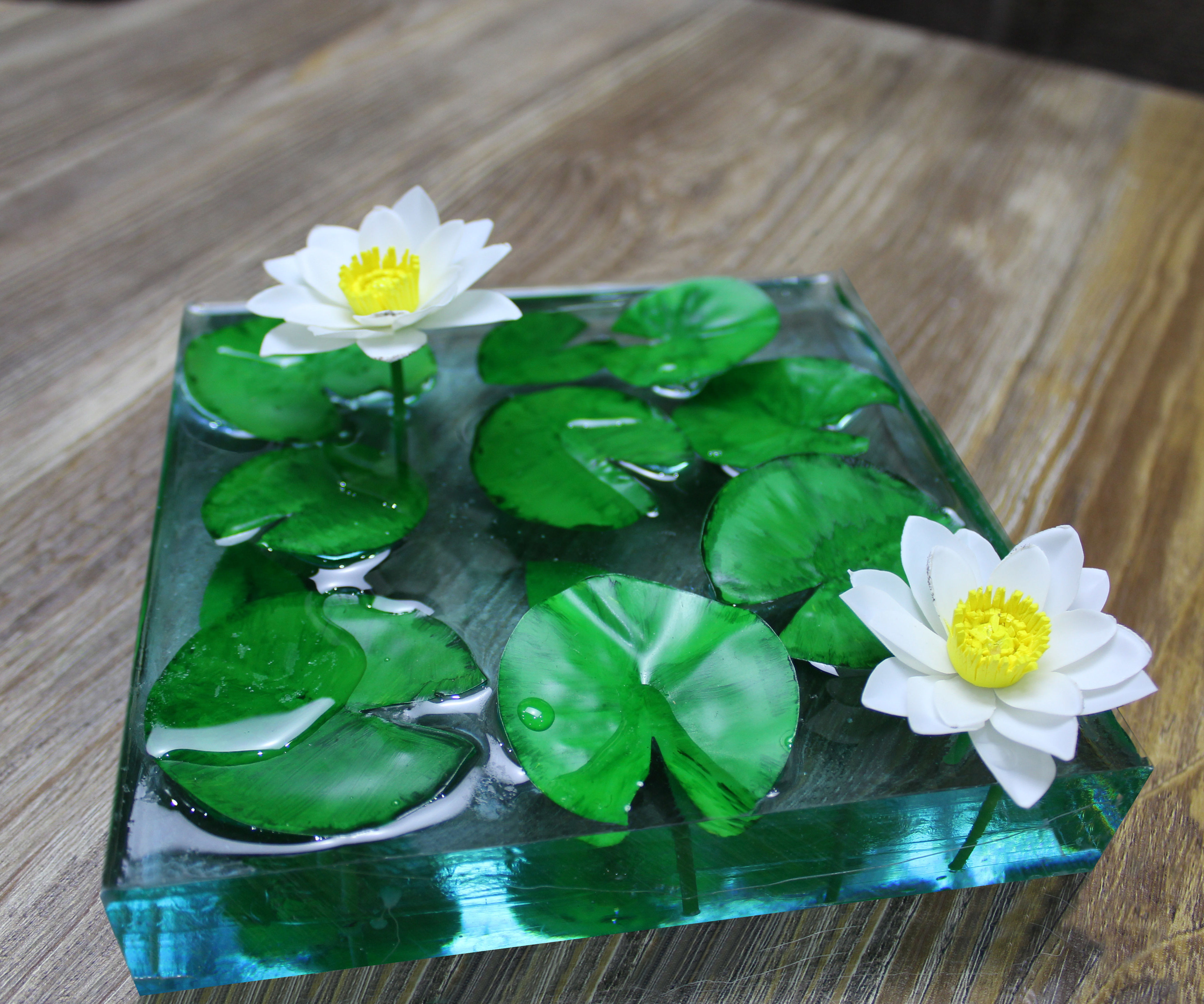 How to Make Water Lily Pond | Resin Art