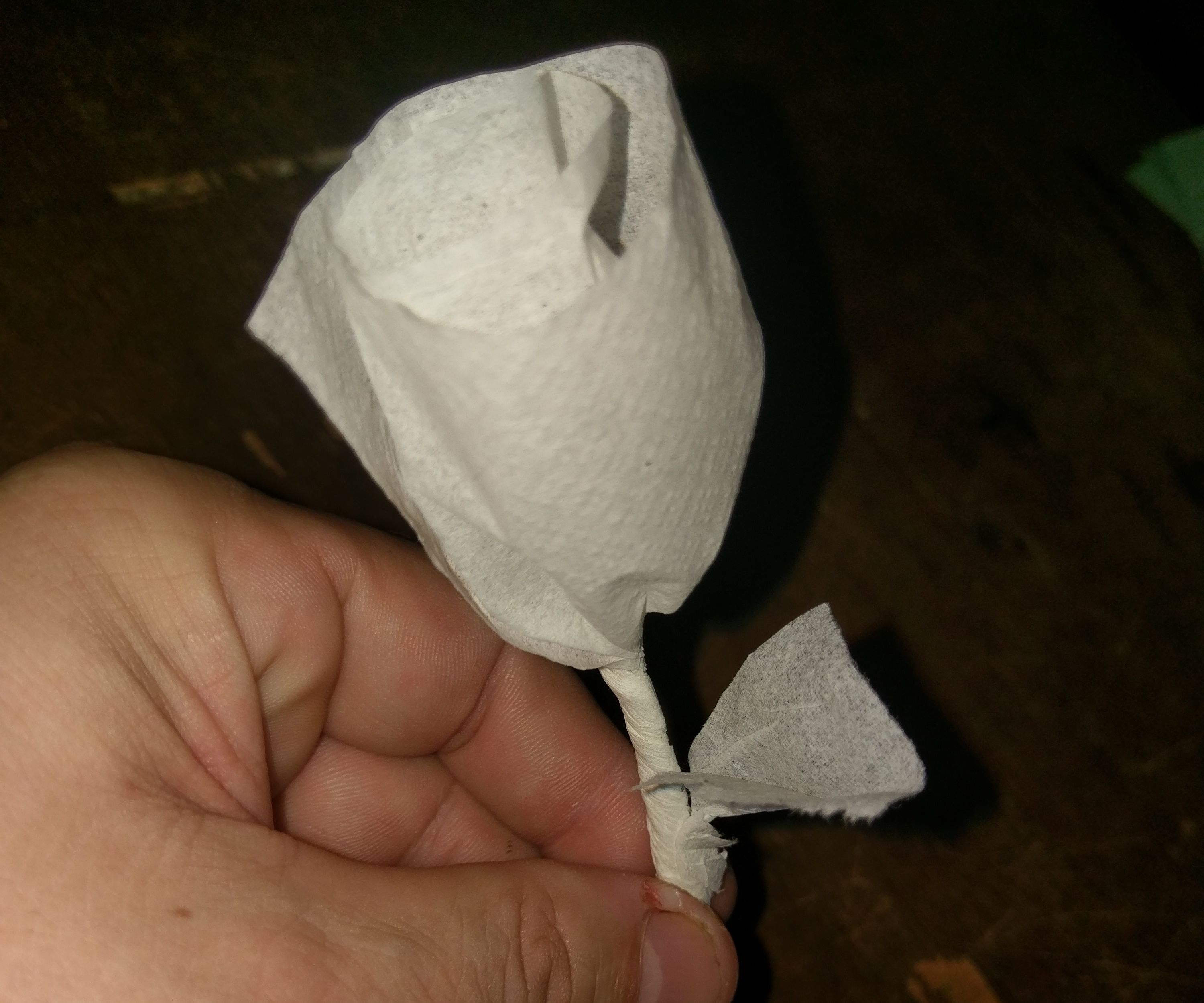 Cocktail Napkin Rose