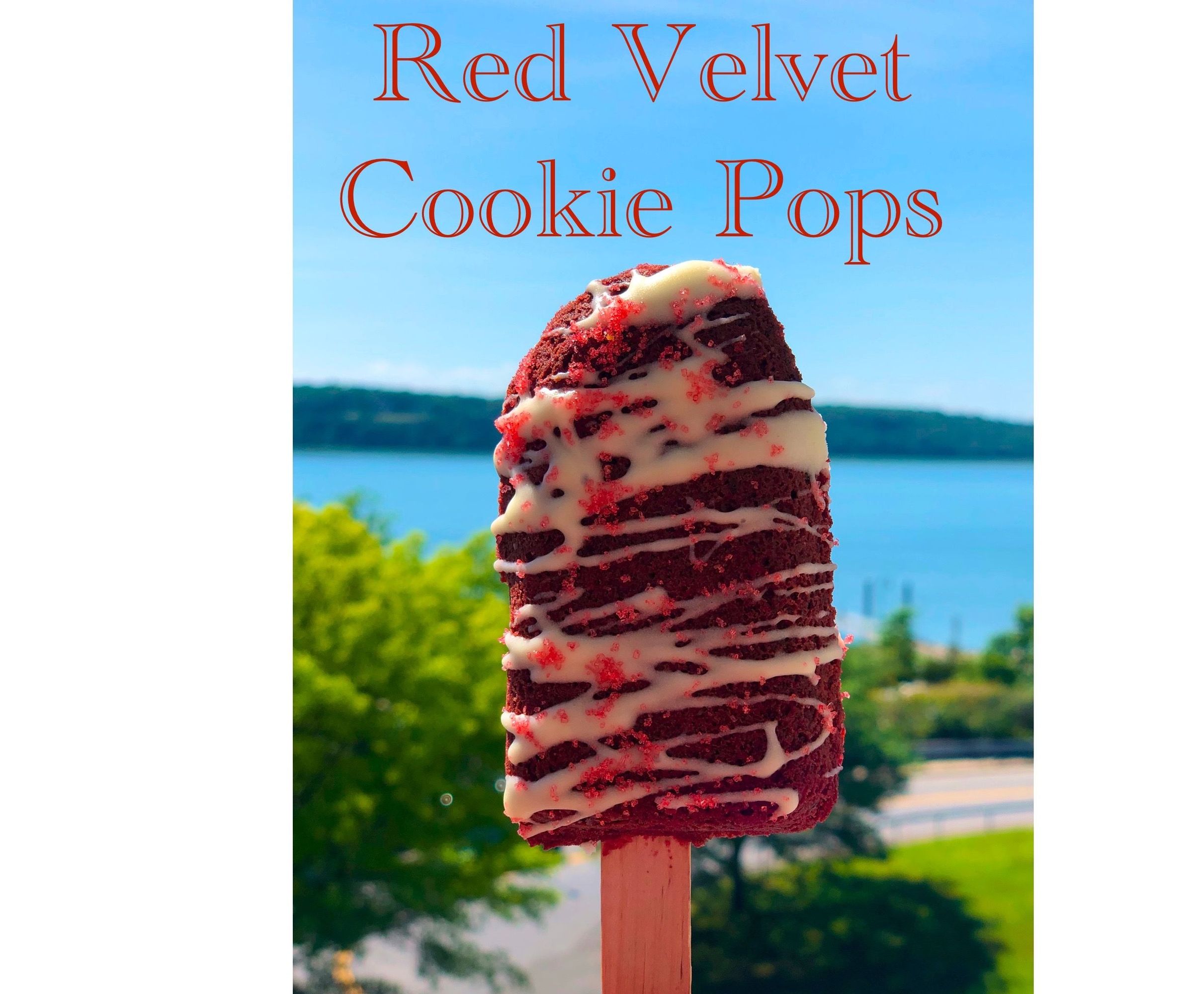 Red Velvet Cookie Pops