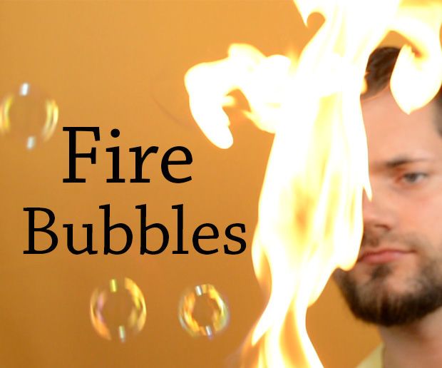 Burning Soap Bubbles