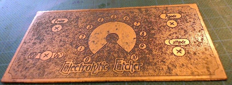 Etching the Instrumentation Panel