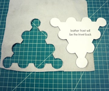 Cut Out Your Leather Backing Piece
