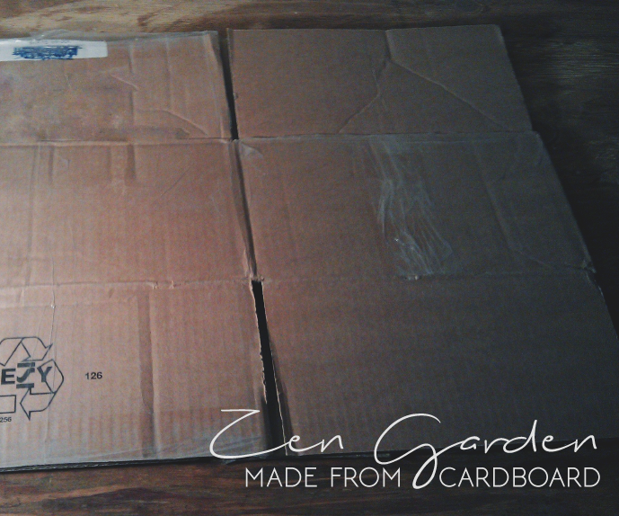 A Cardboard Zen Garden
