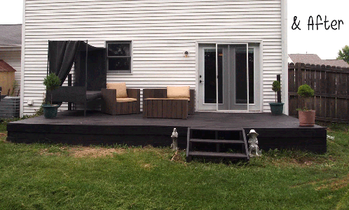 Modern Deck Makeover - on a Budget