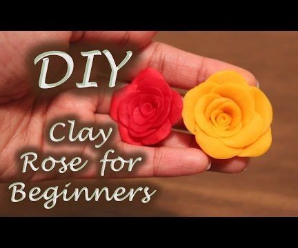 How to Make Clay Flower (Rose)