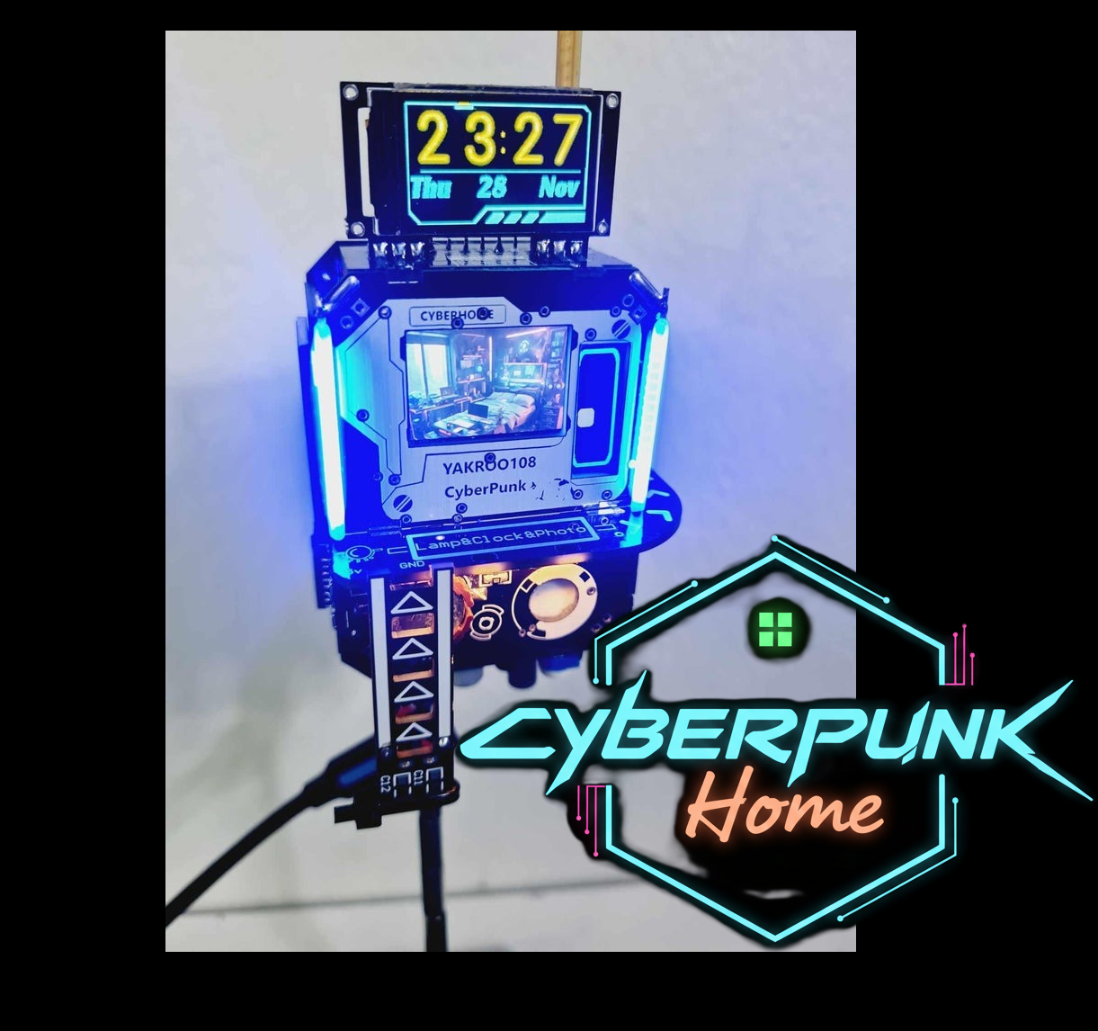 LED Cyberhome Model With LCD Clock