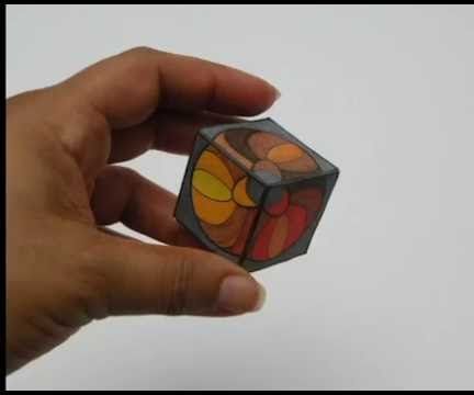 Make a Cube From a Net - 3D Coloring Book: Cubes and Things