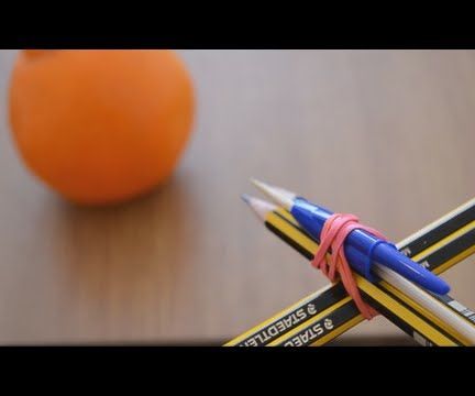 How to Make a Crossbow With 4 Pencils ! 