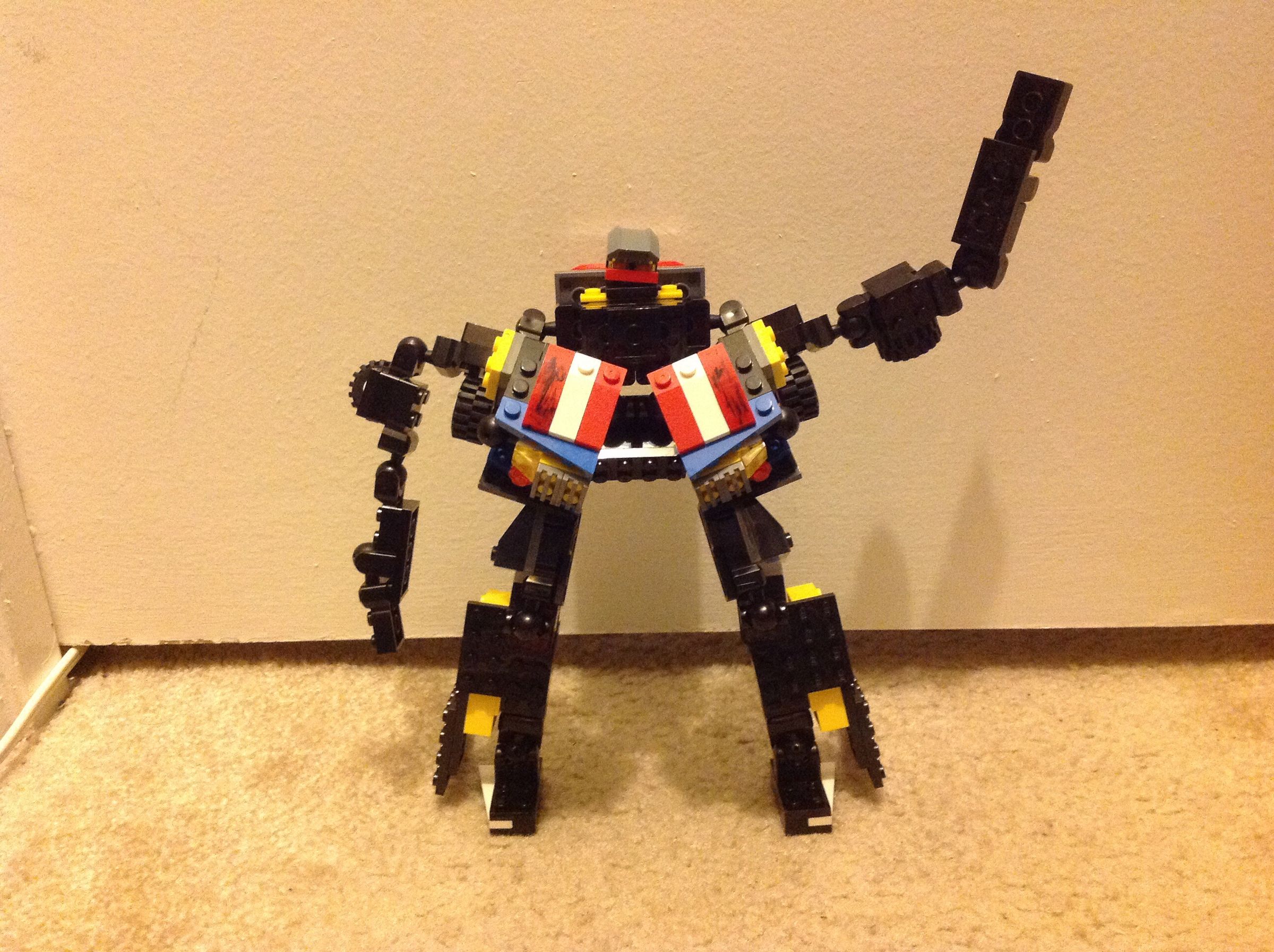 Lego Transformer. Autobot? Decepticon? Movie Version of Bulkhead? You Decide!