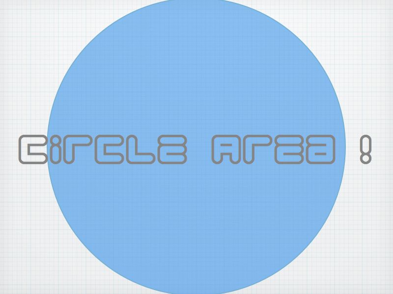 Area of a Circle
