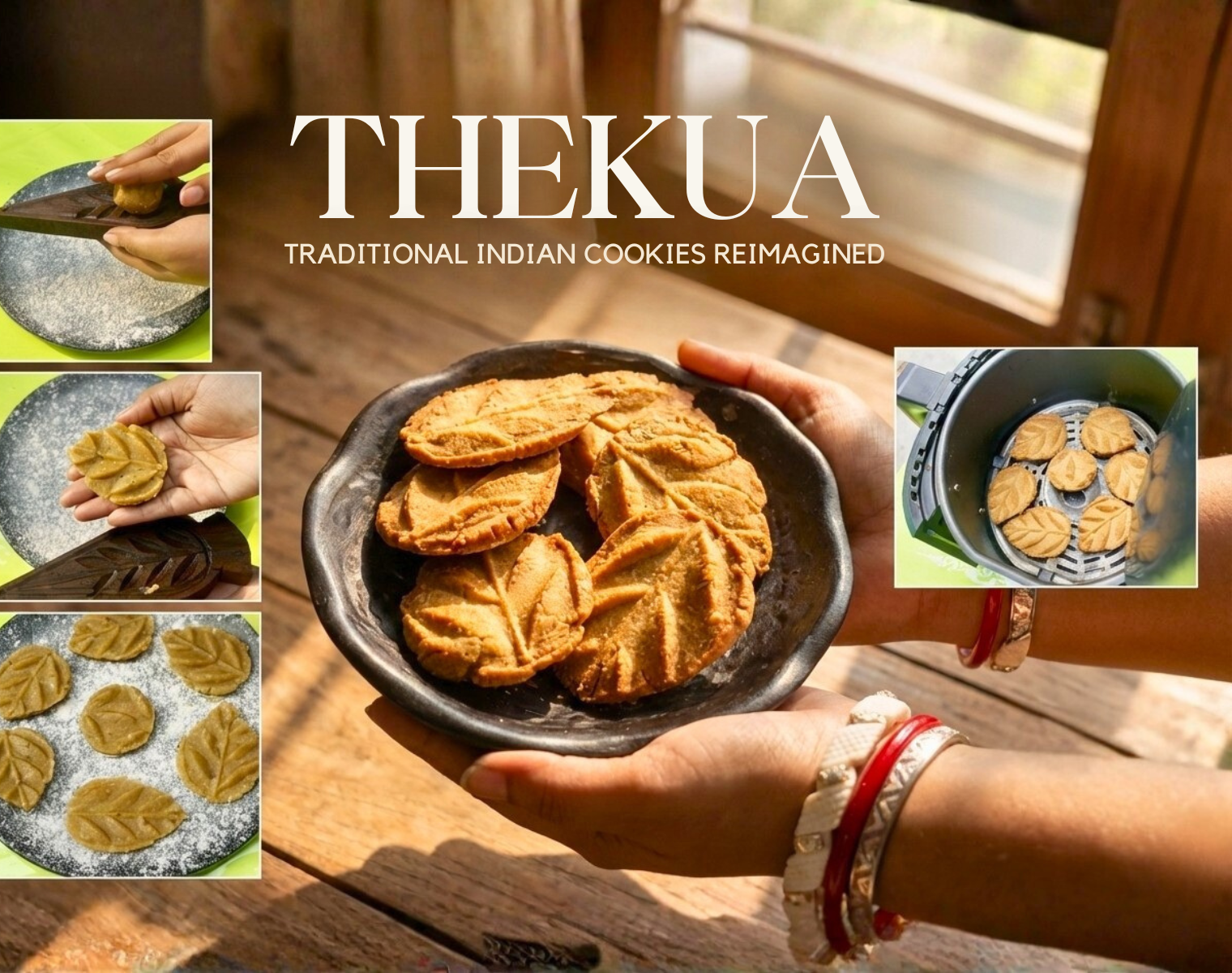 Date Jaggery Thekua – Using Air Fryer