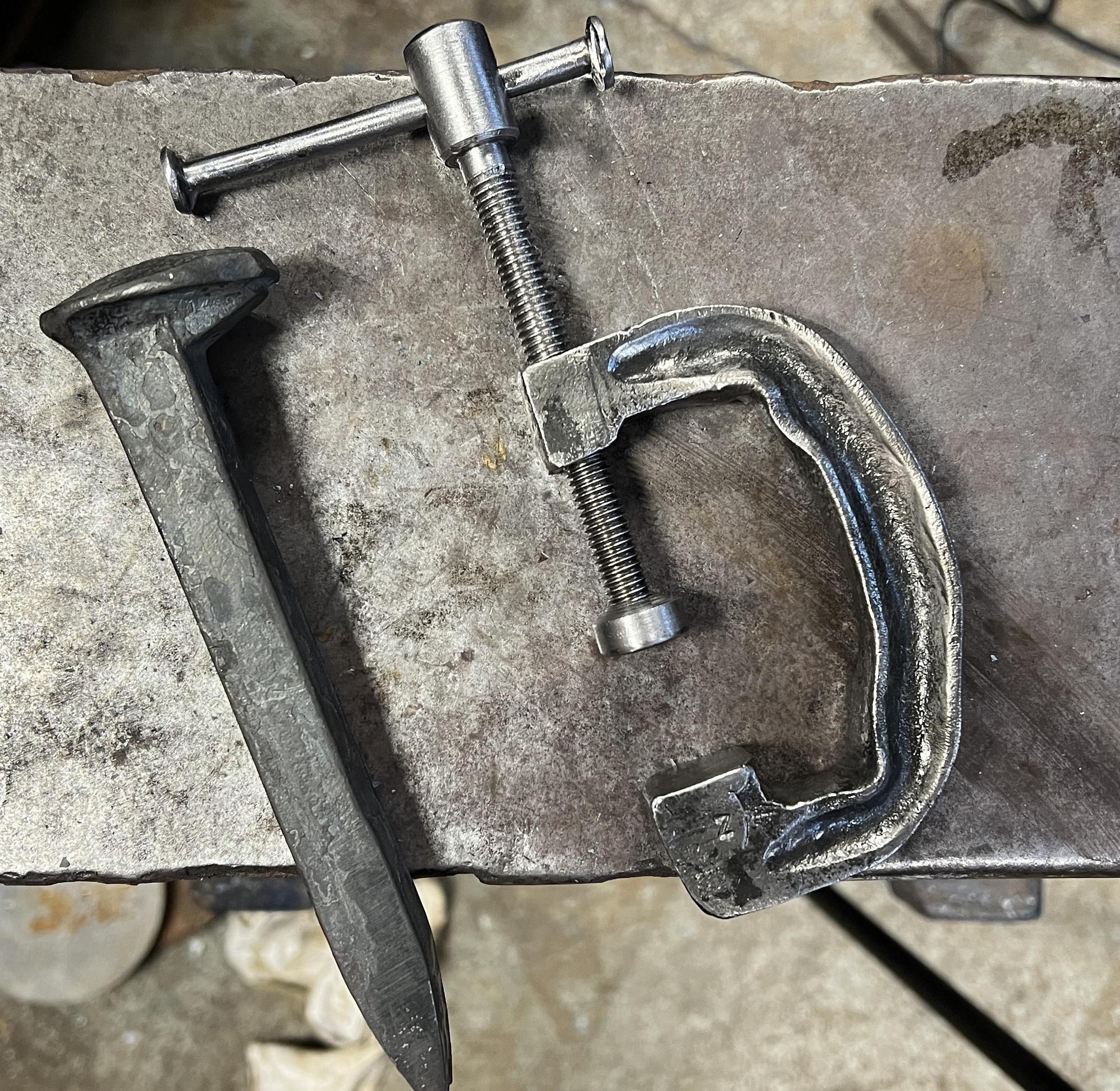 Making a C-Clamp From a Railroad Spike