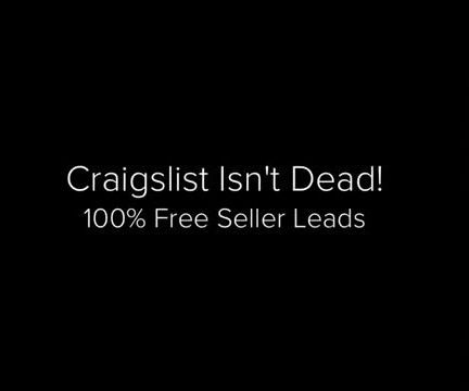 How to Generate Free Seller Leads With Craigslist 