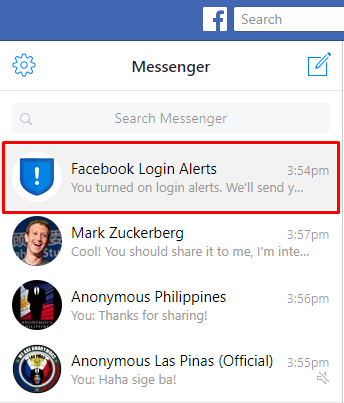 Alerts about Unrecognized Logins