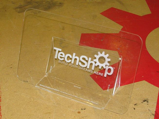 ACRYLIC COOKBOOK STAND - NOW WITH MORE LASERS