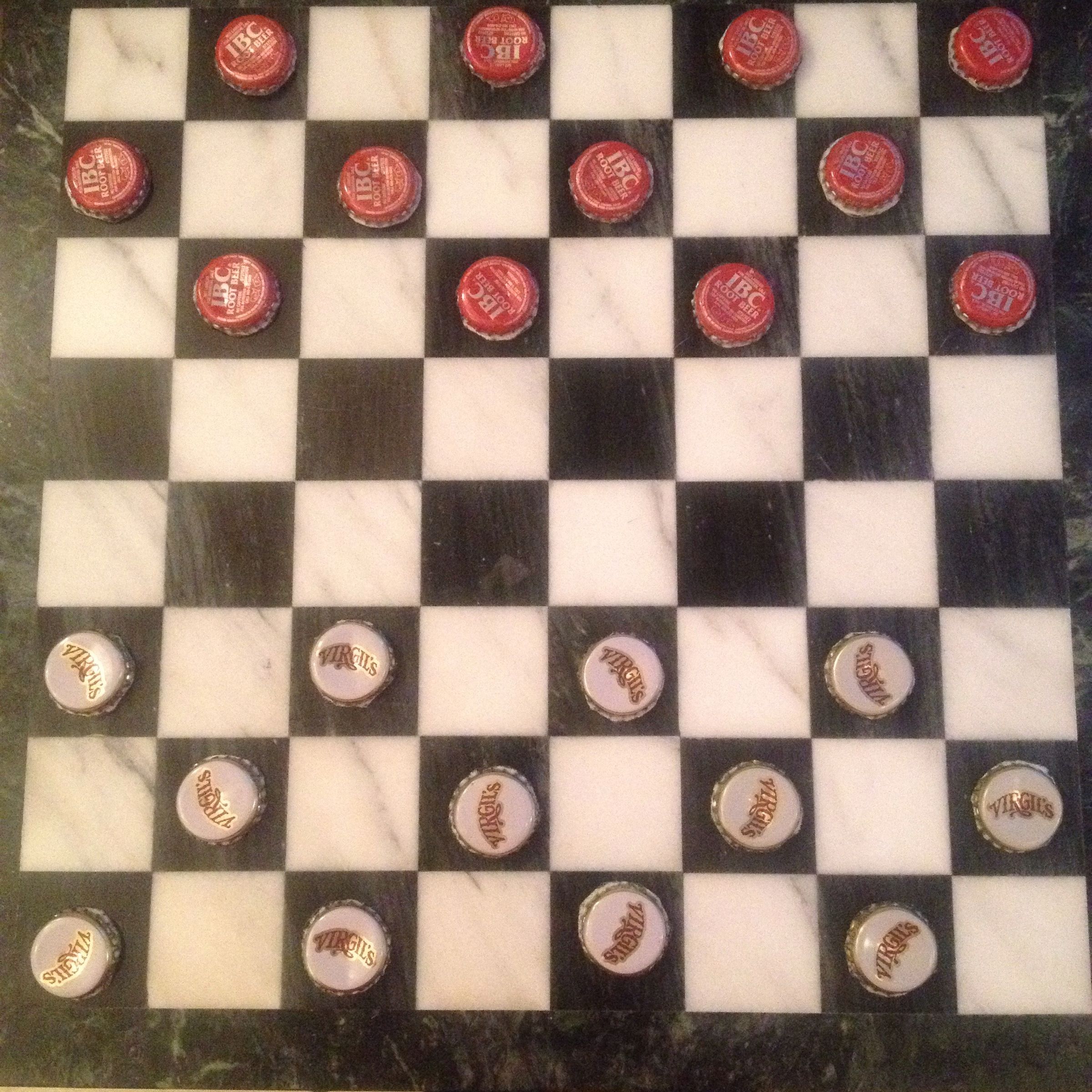 Bottle Cap Checkers