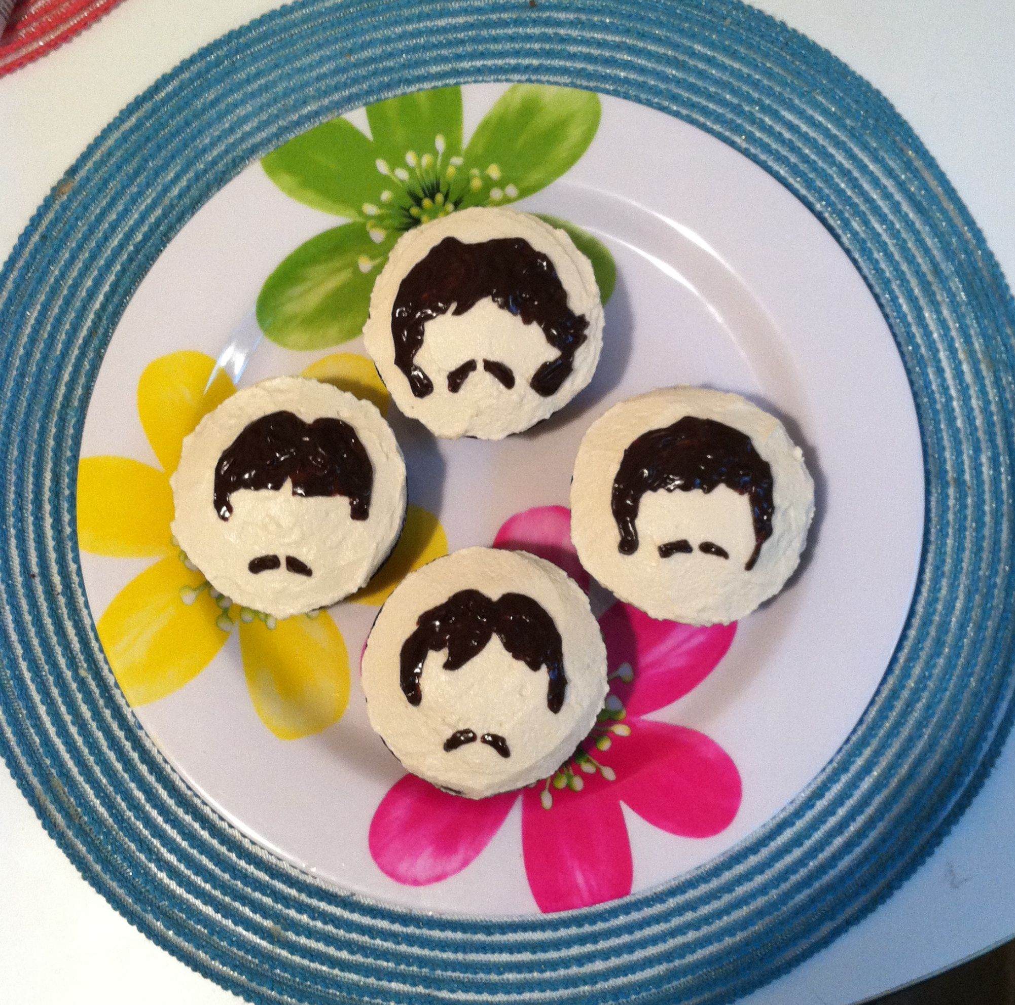 Beatles Band Cupcakes