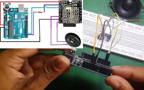 Connect DF Player Mini to Arduino