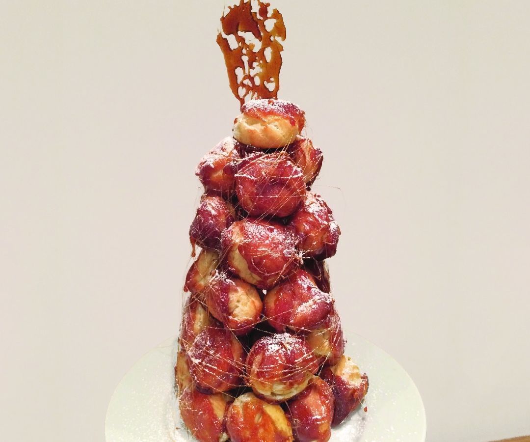 Croquembouche With Orange Spun Sugar