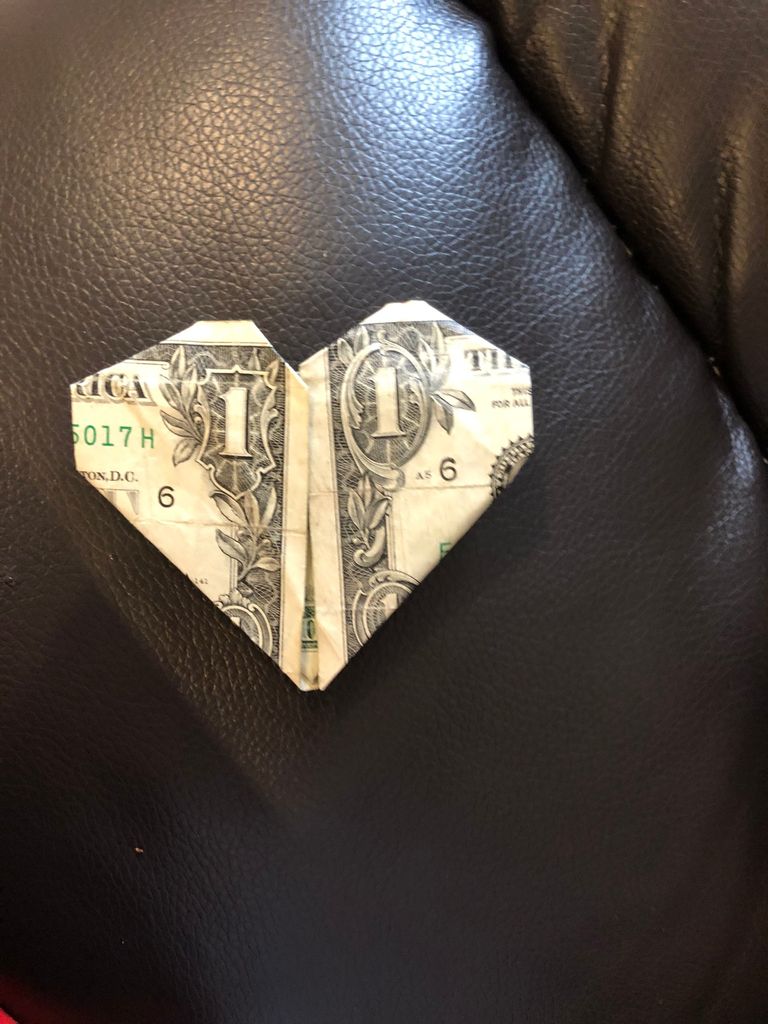 How To Make A Heart Out Of A Dollar 8 Steps Instructables