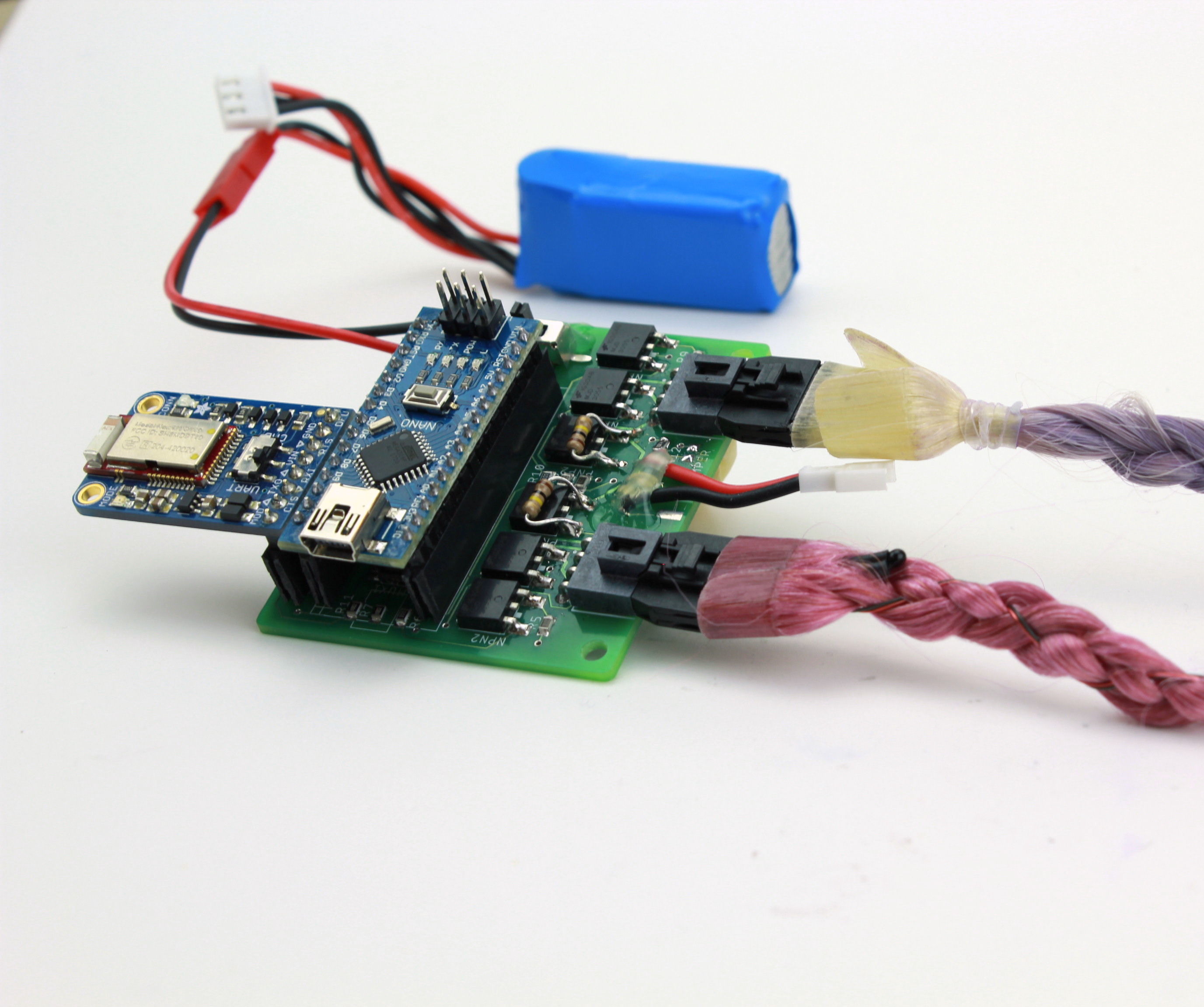 HairIO: Hair As Interactive Material