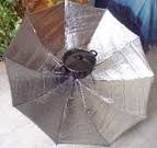 umbrella solar bar-b-q