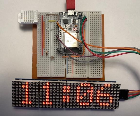 Wroom 32 Matrix Clock