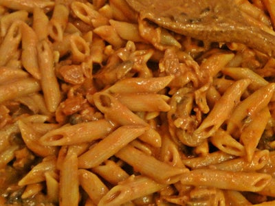 Bacon and Mushroom Penne Pasta