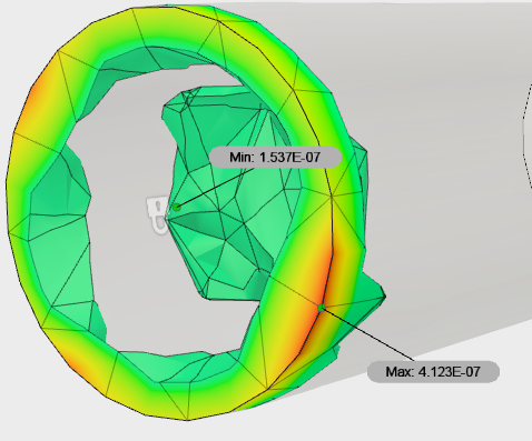 Simulation Study of a Bar Having Circular Cross Section Under Compressive  Force