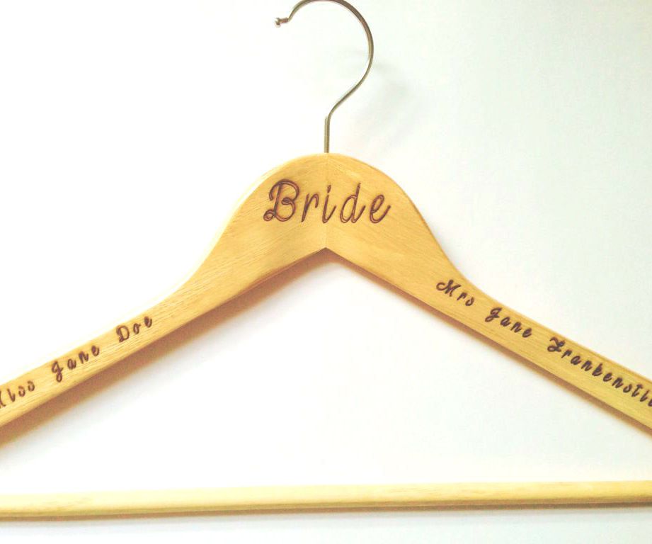 Personalised Wedding Dress Hanger