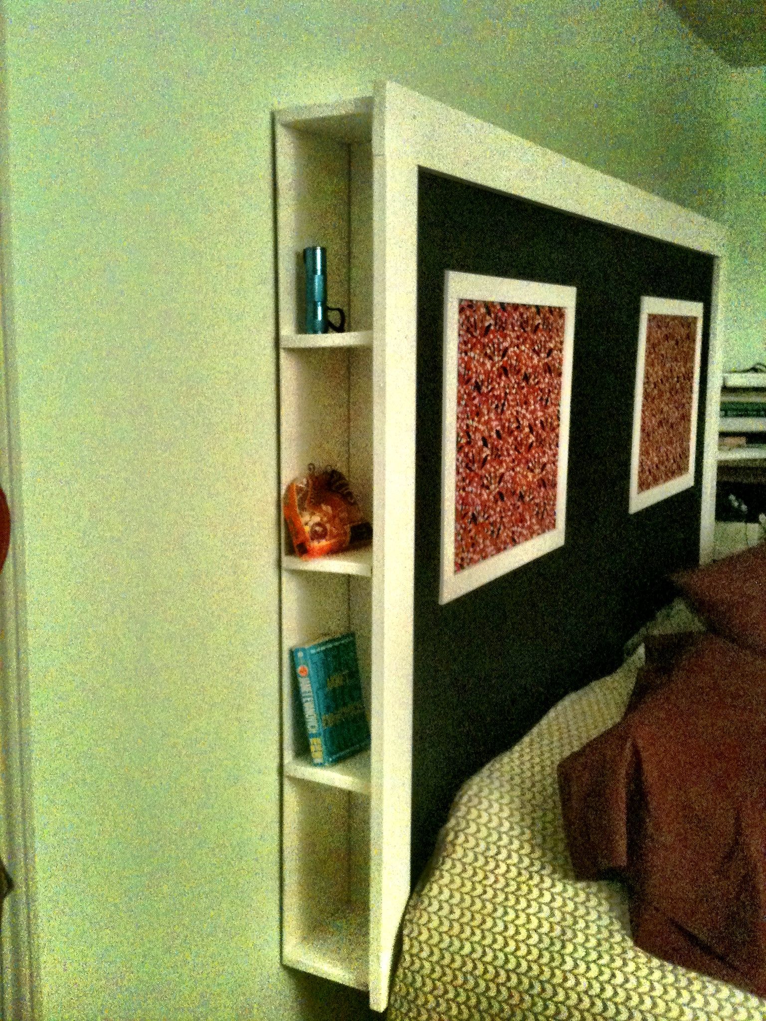 Head Board With Hidden Cubbies