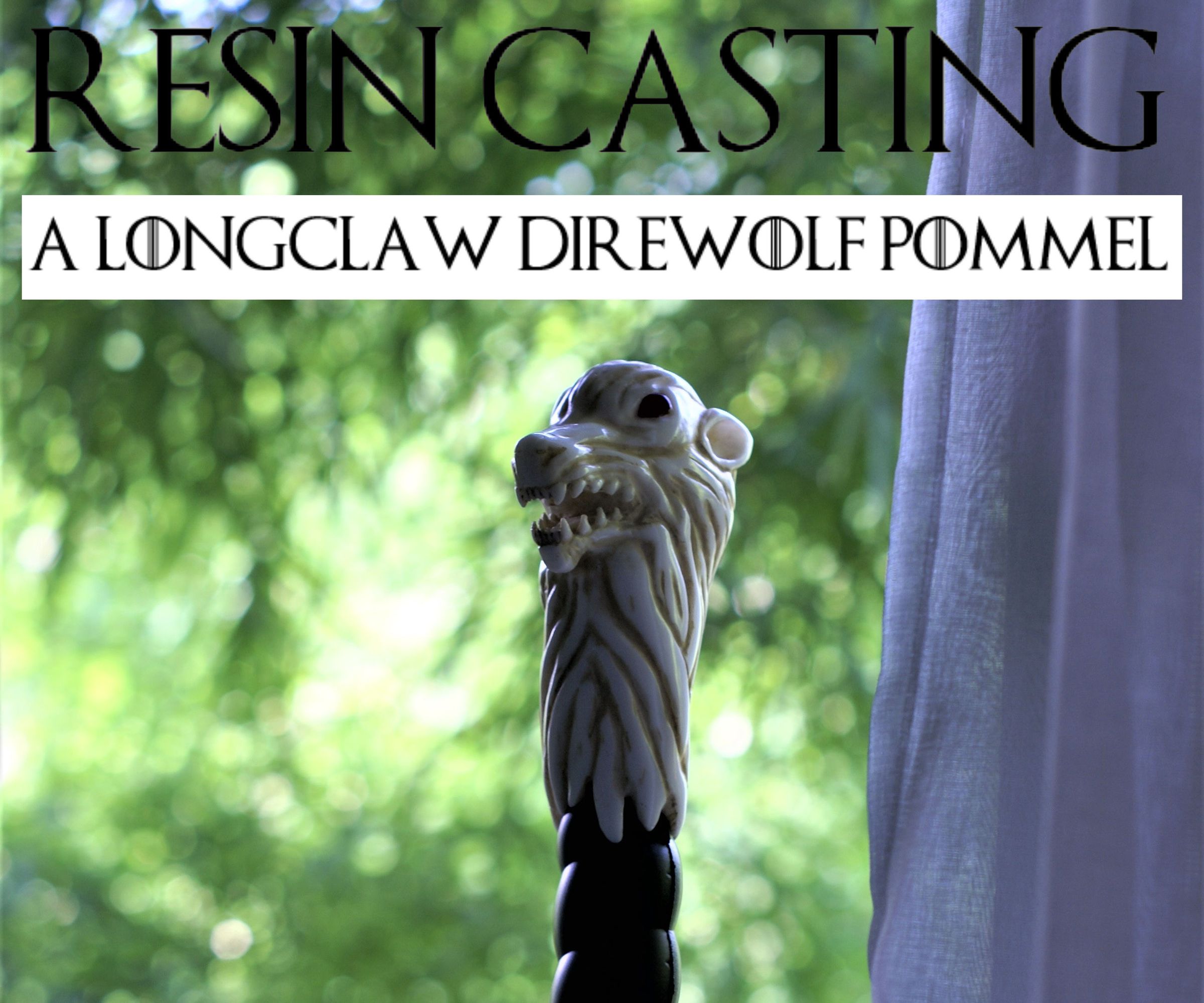 Resin Casting Jon Snow's Longclaw Direwolf Pommel