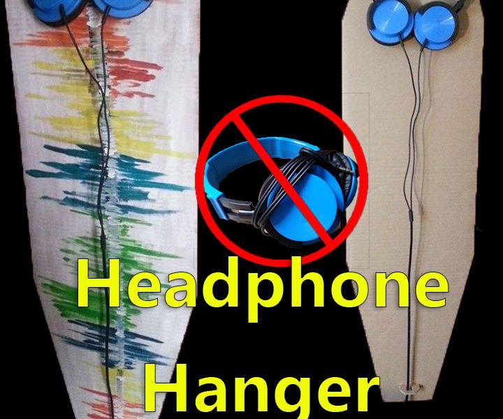 Cardboard Headphone Hanger