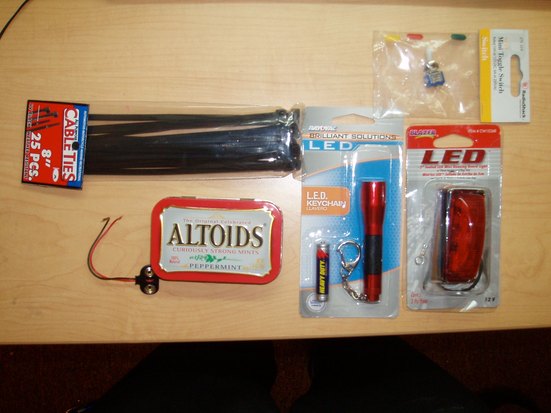 Altoids Bike LED Lights for Under 14 Dollars....